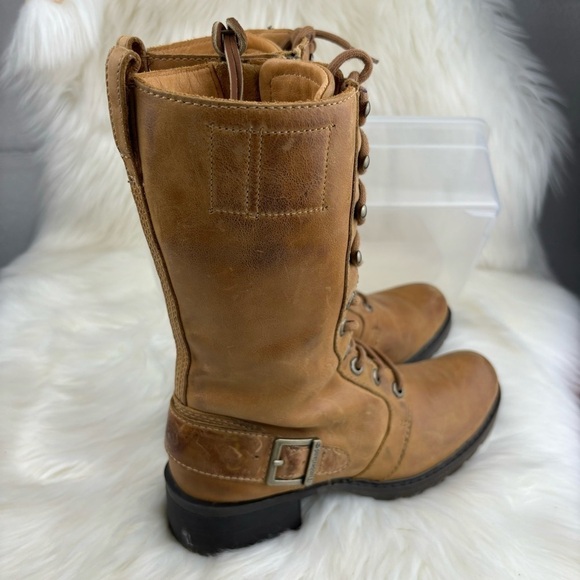 TIMBERLAND CHARLES TALL LACE UP BOOTS WITH ZIPPER SIZE 7 WOMAN - Picture 5 of 16